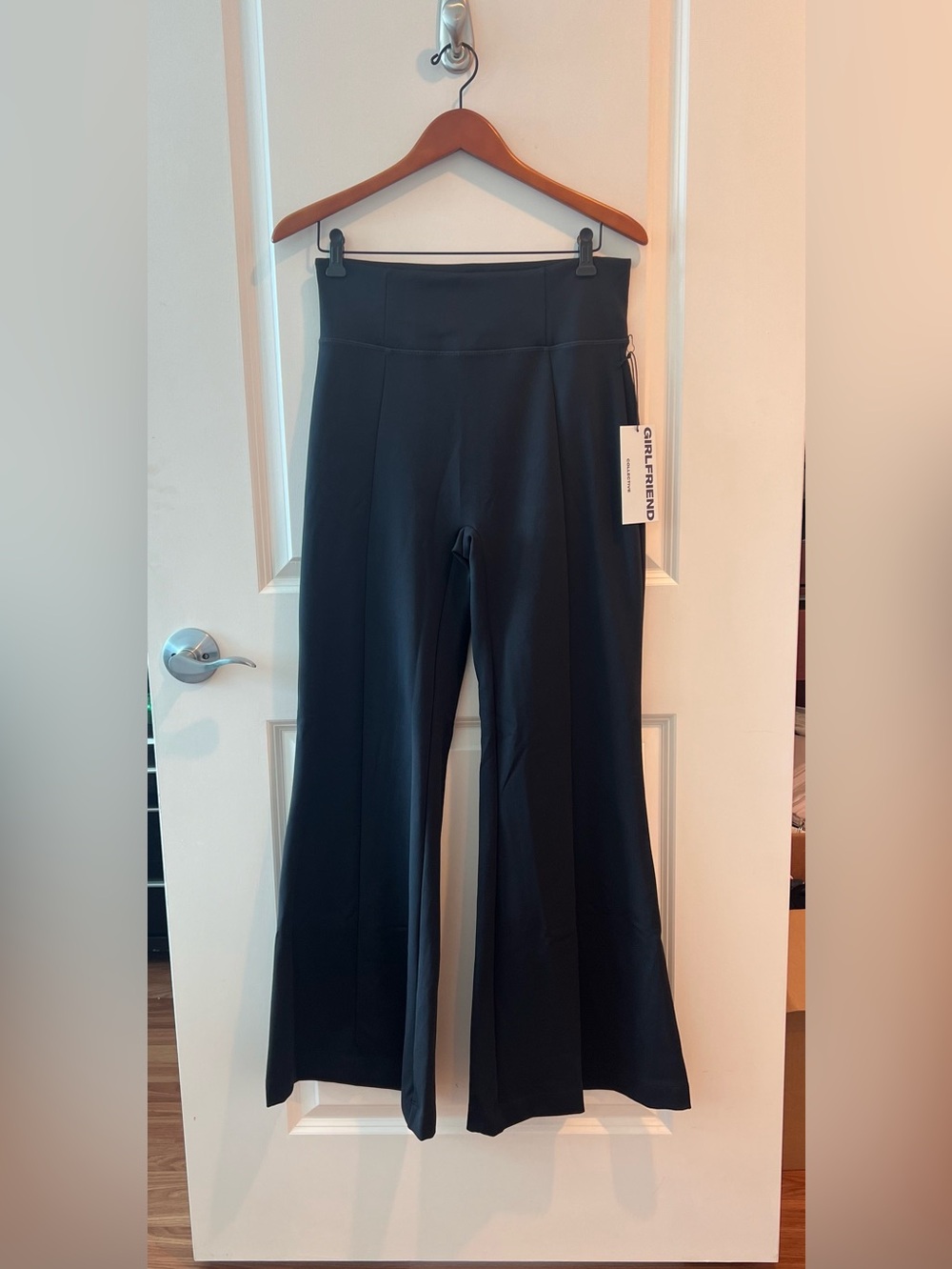 GIRLFRIEND COLLECTIVE Luxe Flare Leggings XL Black High Rise Pants Workout NWT